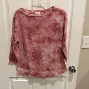 Como Blu Red Tie-Dye Sweatshirt